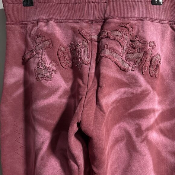 I.Am.Gia Women Josai Embroider Logo Wide Leg Sweatpants Pink Small Lounge Cozy - Picture 6 of 11